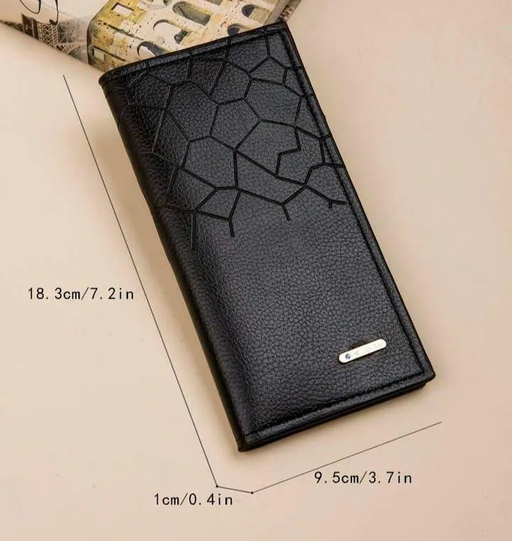 Premium Leather Wallet for Men - Stylish Croc Texture & Durable Design