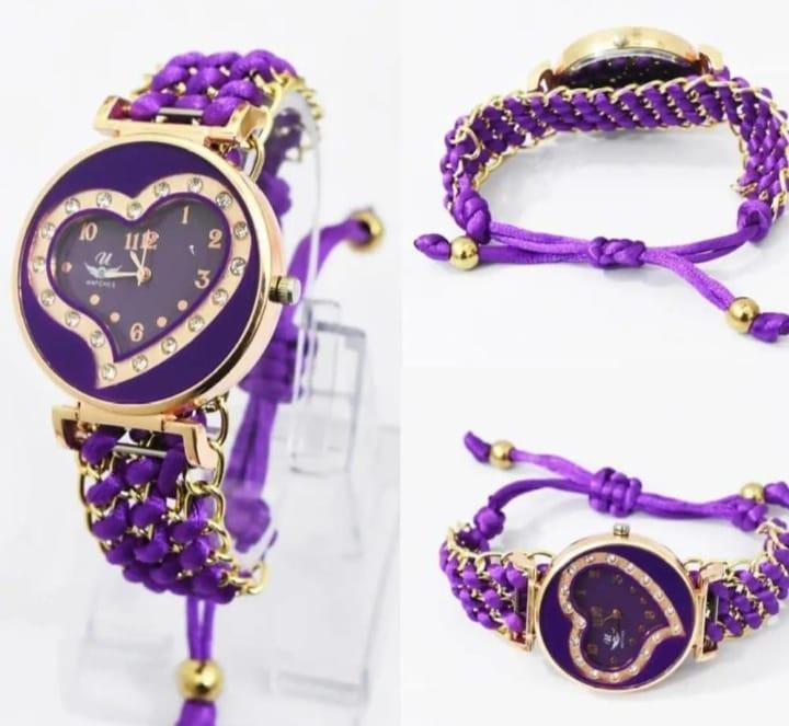 Heart Shaped Quartz Watch for Women with Chain Strap